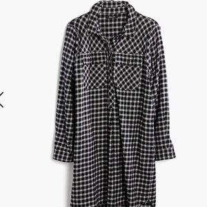Madwell Daywalk shirt dress in Hilldale‎ plaid NWOT SOLD OUT ONLINE